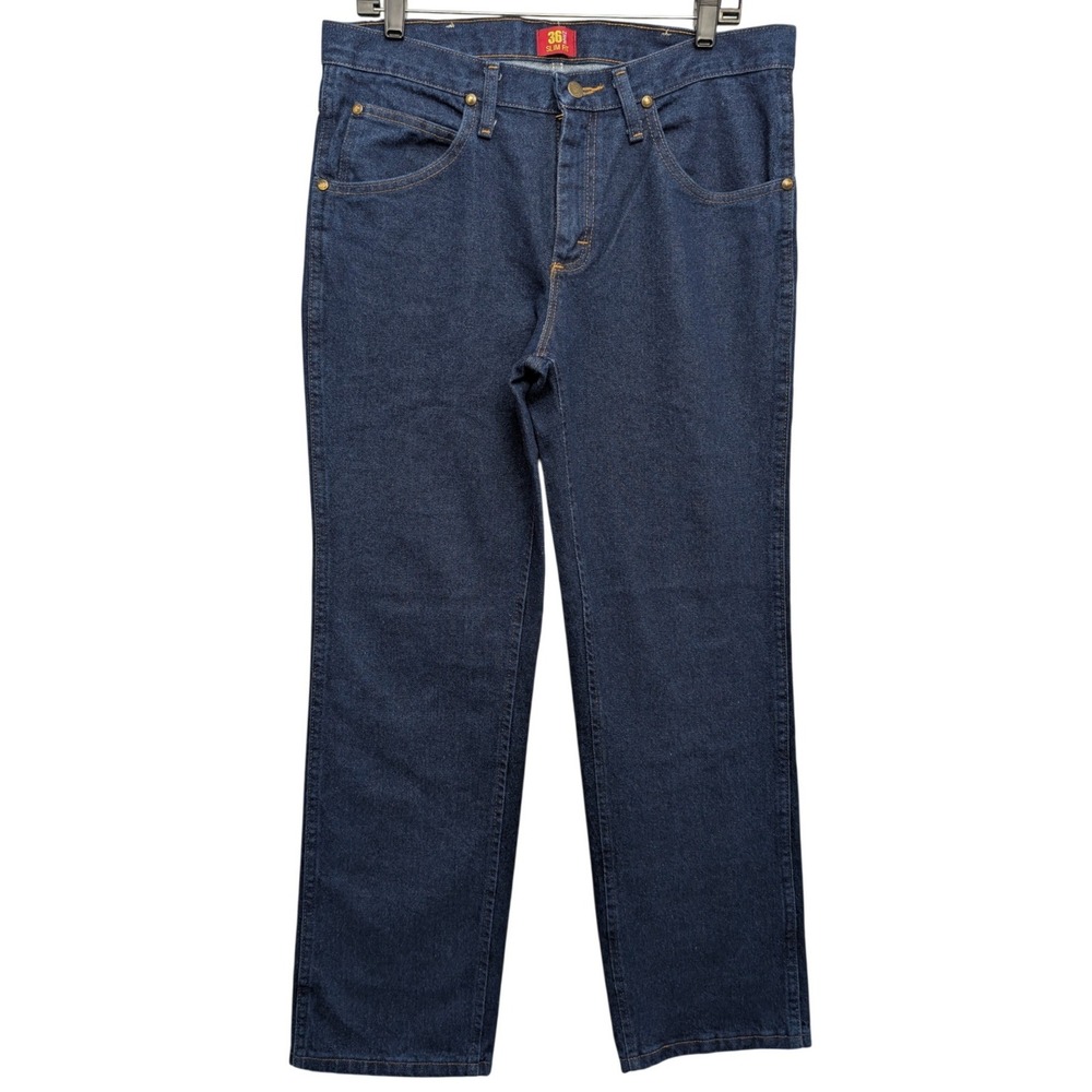 Wrangler Jeans Men 33x30 Blue 36MWZ Slim Fit Cowboy Cut Denim